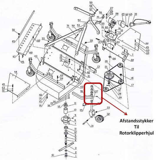 ROTORKLIPPER - AFSTANDSSTYKKER TIL HJUL STANG